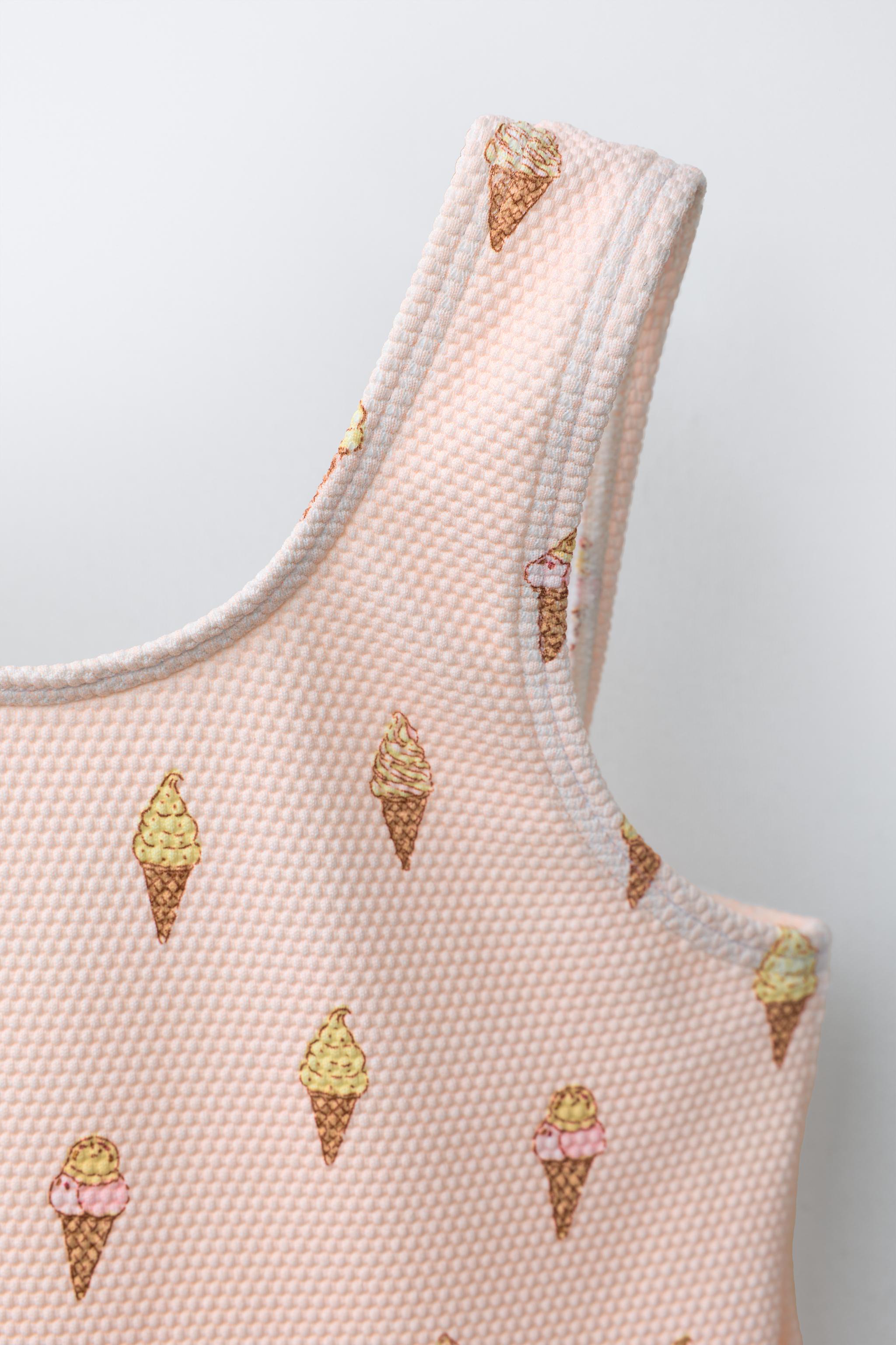 1-6 YEARS/ ICE CREAM PRINT SWIMSUIT